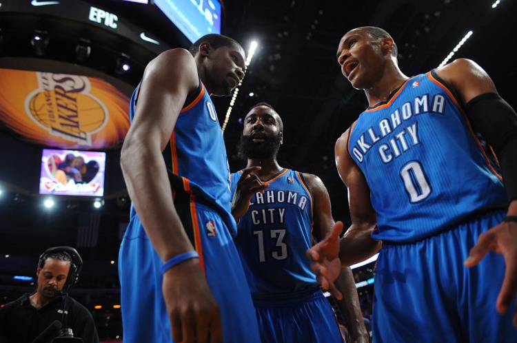 雷霆三少得分全部進(jìn)入歷史前20！他們是NBA歷史最大的如果嗎？